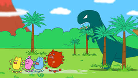 咕力动画 第157集 来到恐龙世界-儿童-高清正版