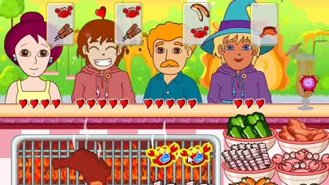 桃桃爱探险的朵拉益智游戏: 朵拉:朵拉烧烤店3