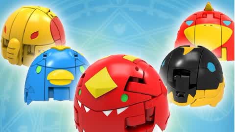 宣宇爱玩亲子游戏 魔币精灵自动变形玩具海鲨兽