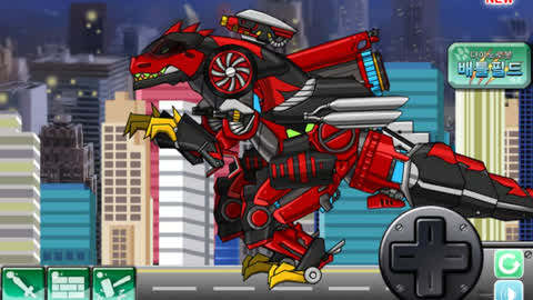 恐龙对战组装机械恐龙侏罗纪游戏 组装机械暴龙侏罗纪恐龙游戏