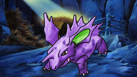 卡通简笔画大全 《神奇宝贝》之宠物尼多力诺