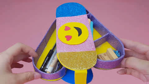 巧手姐姐 创意手工 手工diy双层文具盒 太有创意啦