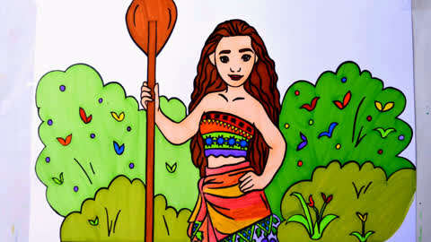 小神笔绘画屋 绘画漂亮的森林公主