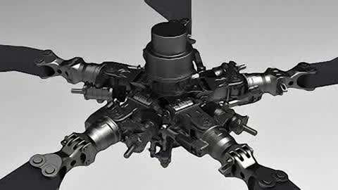 直升机铰接式旋翼的工作过程,原来是这样飞起来的