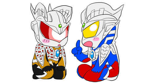 小林简笔画 不同型态泰罗奥特曼简笔画